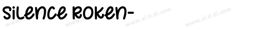 silence roken字体转换